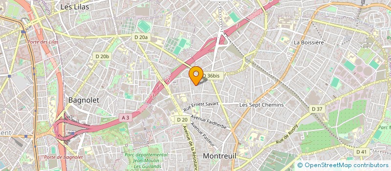 localisation de l'entreprise MONSIEUR DAVID COSTA à MONTREUIL