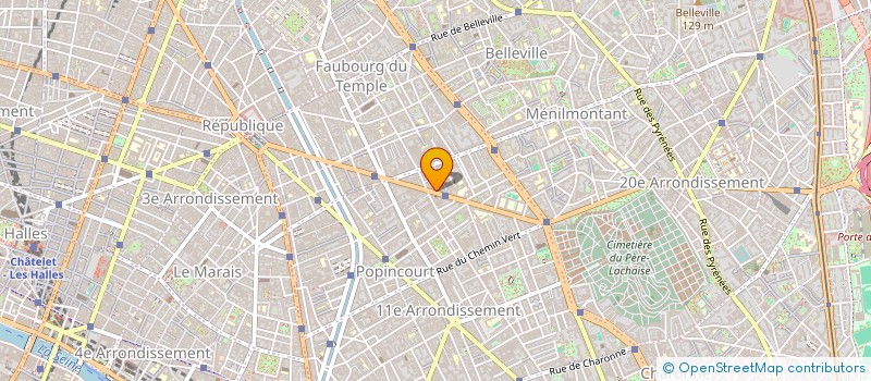 localisation de l'entreprise MONSIEUR DAVID COTE  PARIS