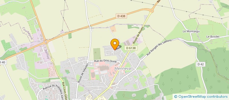 localisation de l'entreprise MONSIEUR DAVID COTE  MENNEVAL