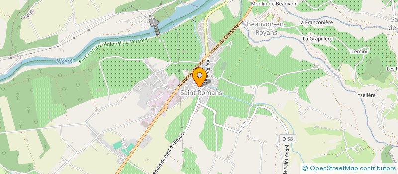 localisation de l'entreprise MONSIEUR DAVID COTTE  SAINT-ROMANS