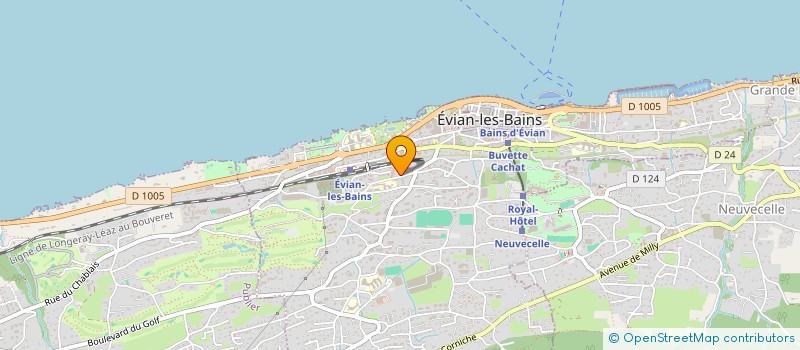 localisation de l'entreprise MONSIEUR DAVID COTTENS  EVIAN-LES-BAINS