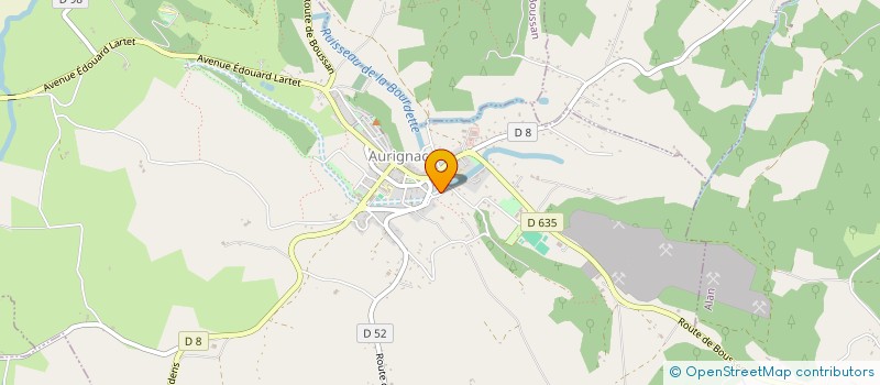 localisation de l'entreprise MONSIEUR DAVID COTTEREAU  AURIGNAC