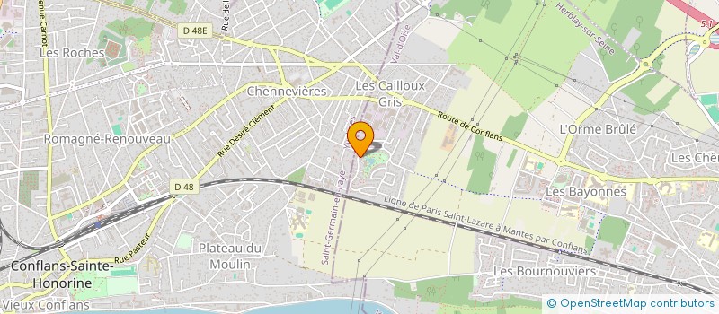 localisation de l'entreprise MONSIEUR DAVID COTTEREAU  HERBLAY-SUR-SEINE