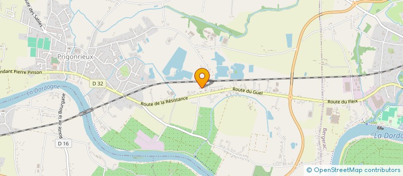 localisation de l'entreprise MONSIEUR DAVID COULEAU  PRIGONRIEUX