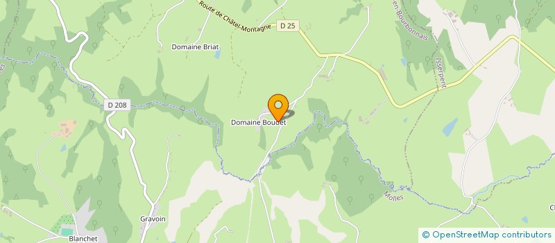 localisation de l'entreprise MONSIEUR DAVID COURAULT  ST-CHRISTOPHE-EN-BOURBONNAIS