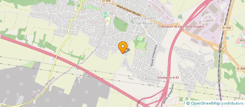 localisation de l'entreprise MONSIEUR DAVID COURBARON  SAINT-LAURENT-DE-MURE