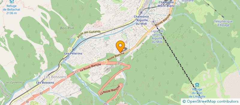 localisation de l'entreprise MONSIEUR DAVID COURTIAL  CHAMONIX-MONT-BLANC