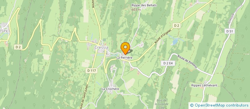 localisation de l'entreprise MONSIEUR DAVID COURVOISIER  CRESSIA