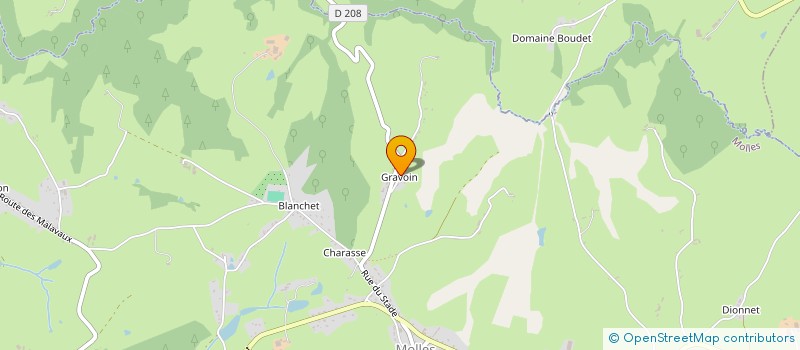 localisation de l'entreprise MONSIEUR DAVID COUZON  MOLLES