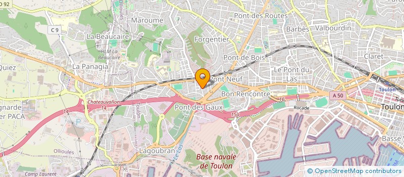 localisation de l'entreprise MONSIEUR DAVID COUZOT  TOULON