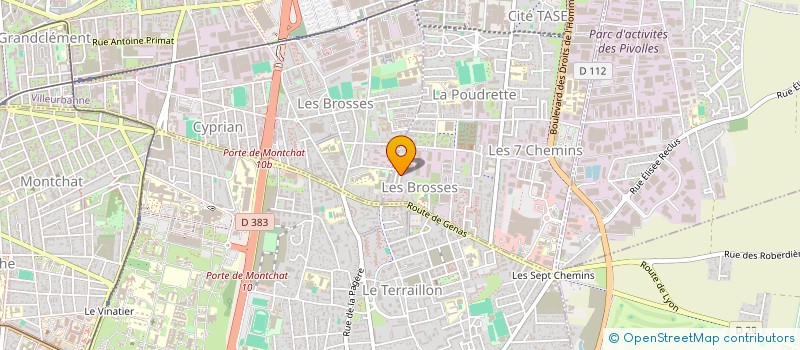 localisation de l'entreprise MONSIEUR DAVID CRAVERO  VAULX-EN-VELIN