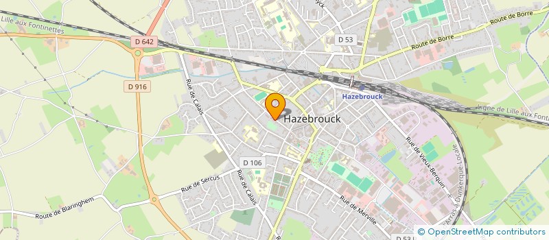 localisation de l'entreprise MONSIEUR DAVID CRENEAU  HAZEBROUCK