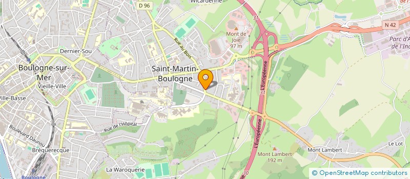localisation de l'entreprise MONSIEUR DAVID CROQUELOIS  SAINT-MARTIN-BOULOGNE