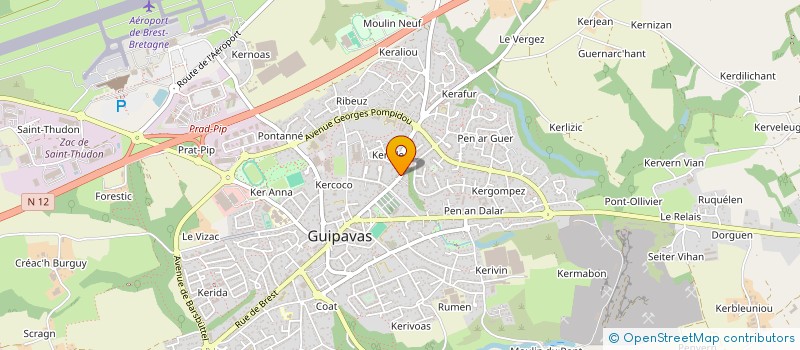 localisation de l'entreprise MONSIEUR DAVID CROSON  GUIPAVAS