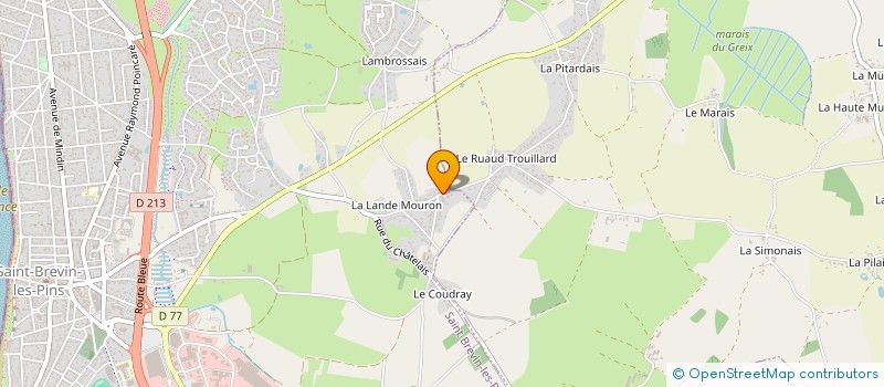 localisation de l'entreprise MONSIEUR DAVID CROUZILLAC à SAINT-BREVIN-LES-PINS