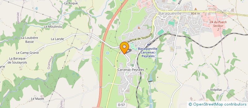 localisation de l'entreprise MONSIEUR DAVID CROZES  MOYRAZES