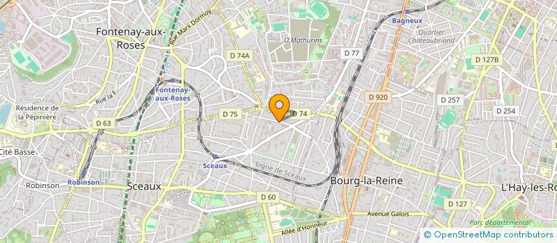 localisation de l'entreprise MONSIEUR DAVID CROZIER à SCEAUX