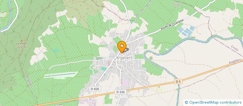 localisation de l'entreprise MONSIEUR DAVID CRUZ  ARGELIERS