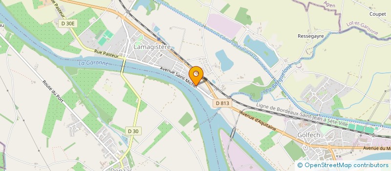 localisation de l'entreprise MONSIEUR DAVID CUBILES  LAMAGISTERE