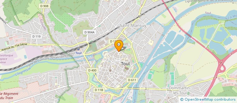 localisation de l'entreprise MONSIEUR DAVID CURE  TOUL