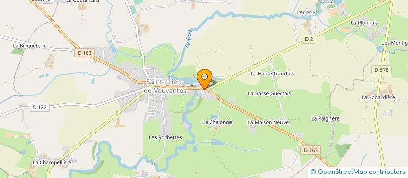 localisation de l'entreprise MONSIEUR DAVID CUVELIER  SAINT-JULIEN-DE-VOUVANTES