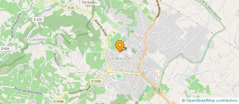 localisation de l'entreprise MONSIEUR DAVID DA COSTA  LE BEAUSSET
