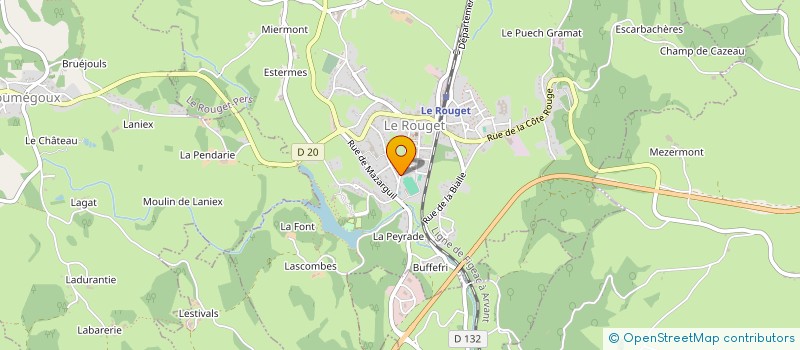 localisation de l'entreprise MONSIEUR DAVID DA SILVA à LE ROUGET-PERS