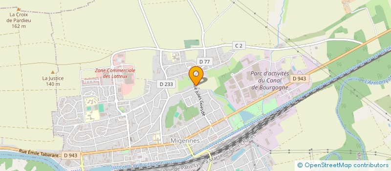 localisation de l'entreprise MONSIEUR DAVID DA SILVA  MIGENNES