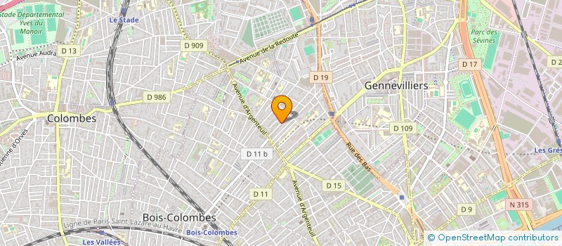 localisation de l'entreprise MONSIEUR DAVID DA SILVA à ASNIERES-SUR-SEINE