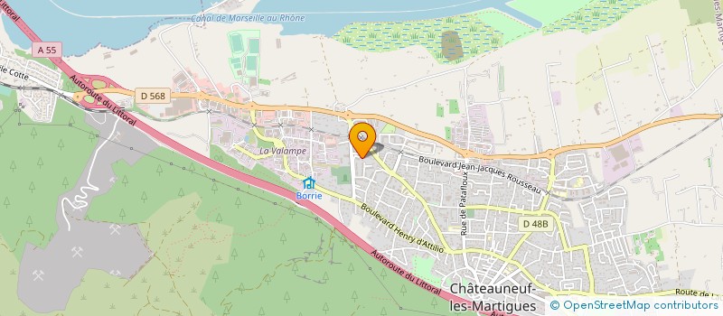 localisation de l'entreprise MONSIEUR DAVID DADOUN à CHATEAUNEUF-LES-MARTIGUES