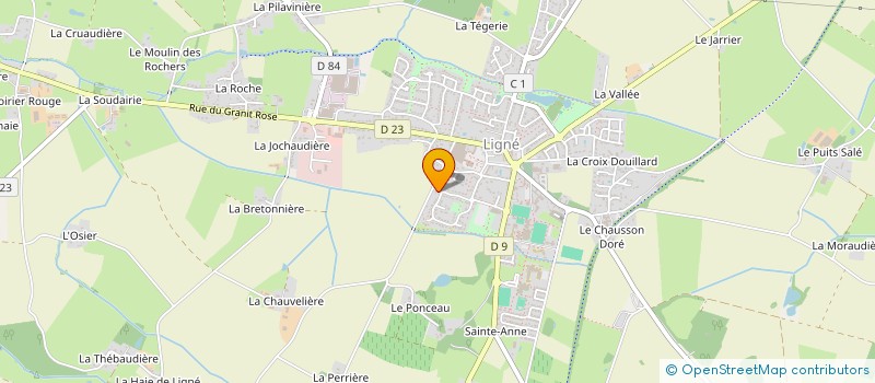 localisation de l'entreprise MONSIEUR DAVID DAGONNEAU à LIGNE