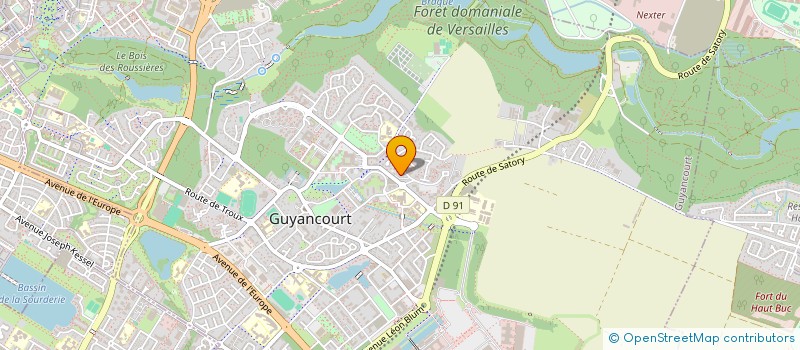 localisation de l'entreprise MONSIEUR DAVID DAIGUE  GUYANCOURT