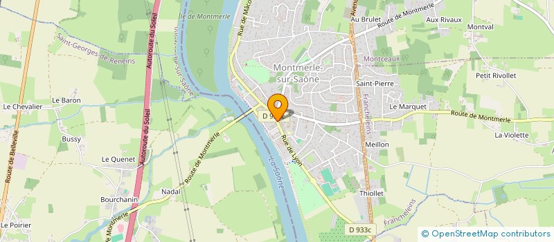 localisation de l'entreprise MONSIEUR DAVID DALMASSO  MONTMERLE-SUR-SAONE