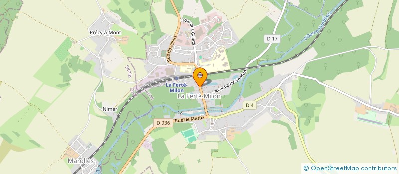 localisation de l'entreprise MONSIEUR DAVID DALMAT  LA FERTE-MILON