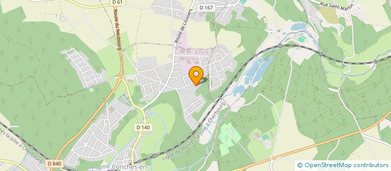 localisation de l'entreprise MONSIEUR DAVID DAMONNEVILLE  CONCHES-EN-OUCHE