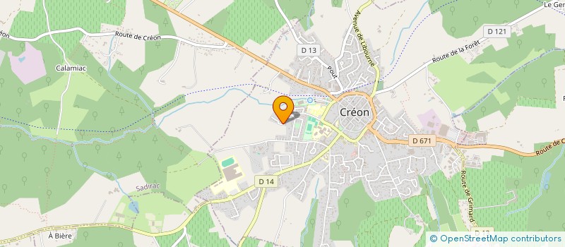 localisation de l'entreprise MONSIEUR DAVID DANEDE  CREON