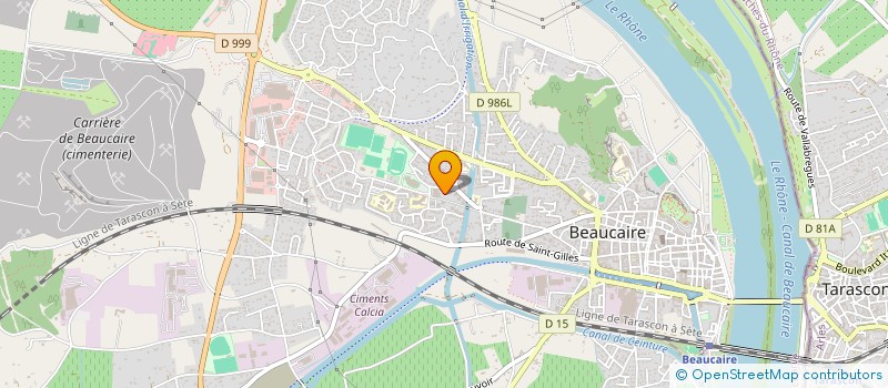 localisation de l'entreprise MONSIEUR DAVID DANTON  BEAUCAIRE