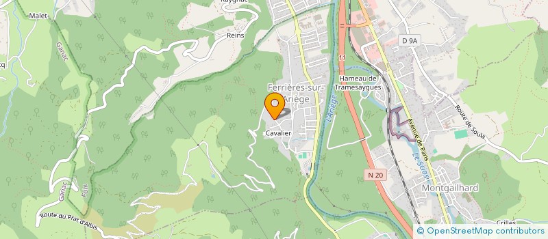 localisation de l'entreprise MONSIEUR DAVID DAUCOURT à FERRIERES-SUR-ARIEGE