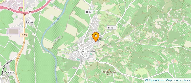 localisation de l'entreprise MONSIEUR DAVID DAUDE  CASTELNAU-DE-GUERS