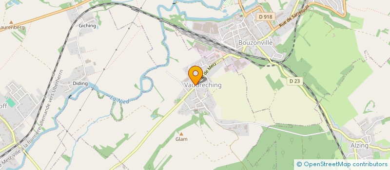 localisation de l'entreprise MONSIEUR DAVID DAUENDORFFER  VAUDRECHING