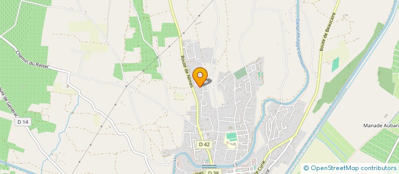 localisation de l'entreprise MONSIEUR DAVID DAURET  SAINT-GILLES