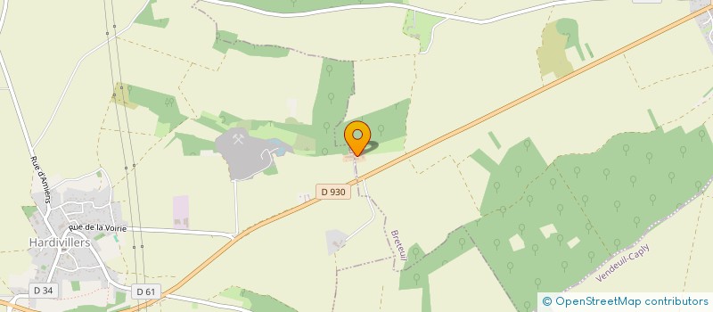 localisation de l'entreprise MONSIEUR DAVID DAUZET  HARDIVILLERS