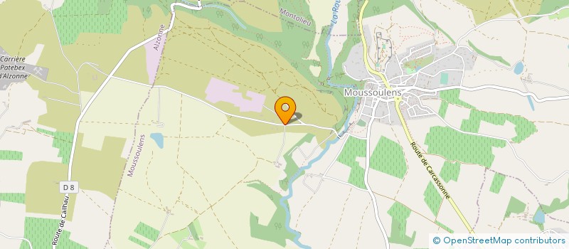 localisation de l'entreprise MONSIEUR DAVID DAVEQUE  MOUSSOULENS