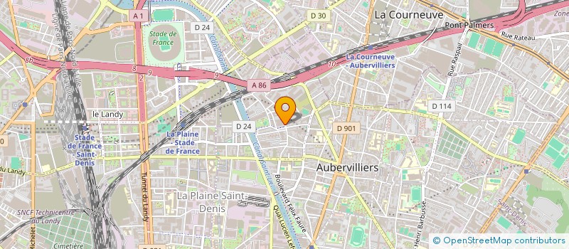 localisation de l'entreprise MONSIEUR DAVID DAVID HIND  AUBERVILLIERS