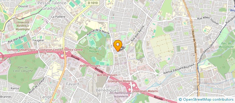 localisation de l'entreprise MONSIEUR DAVID DAVIDOV  TALENCE