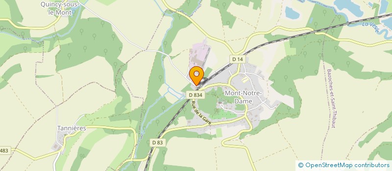 localisation de l'entreprise MONSIEUR DAVID DE ALMEIDA  MONT-NOTRE-DAME