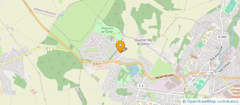 localisation de l'entreprise MONSIEUR DAVID DE BRITO  CHARVIEU-CHAVAGNEUX