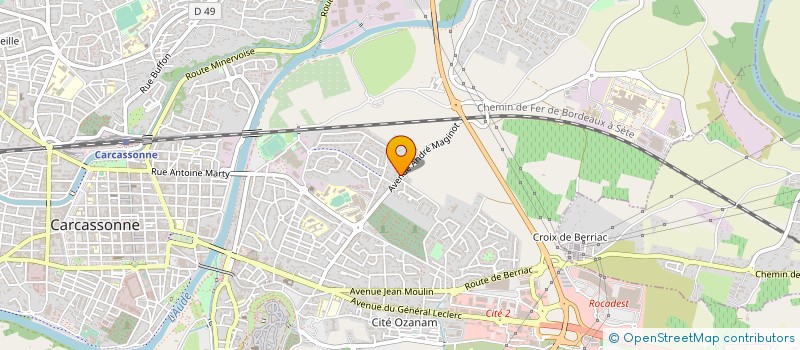 localisation de l'entreprise MONSIEUR DAVID DE CARPIGNY  CARCASSONNE
