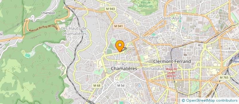 localisation de l'entreprise MONSIEUR DAVID DE CASTRO  CHAMALIERES