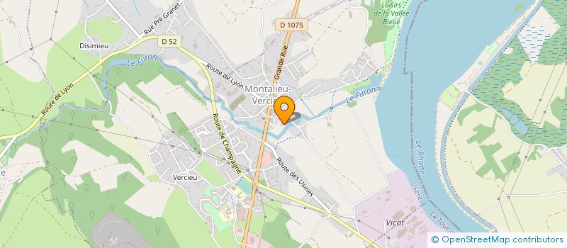 localisation de l'entreprise MONSIEUR DAVID DE CUEVAS  MONTALIEU-VERCIEU